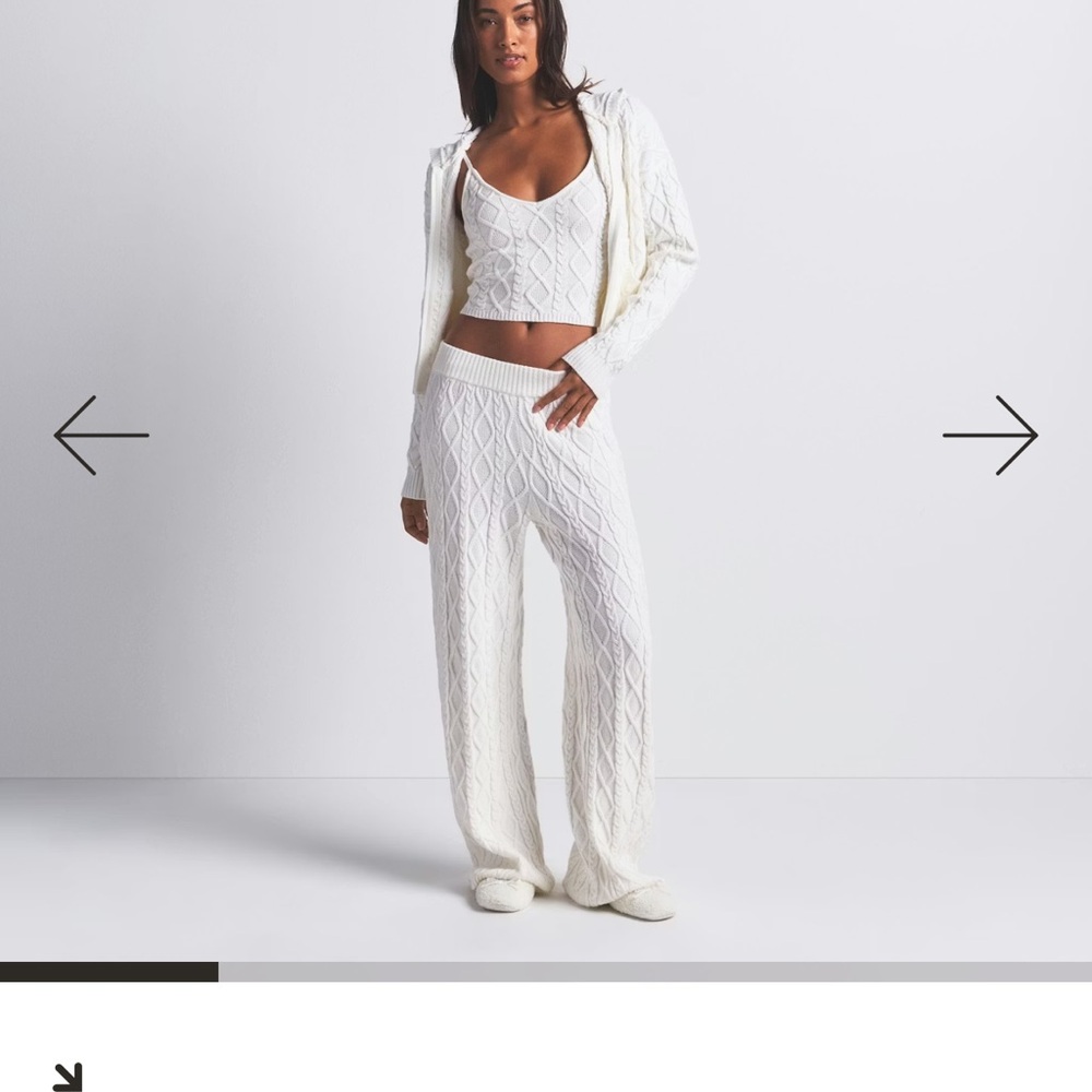 SKIMS CABLE KNIT STRAIGHT LEG PANT